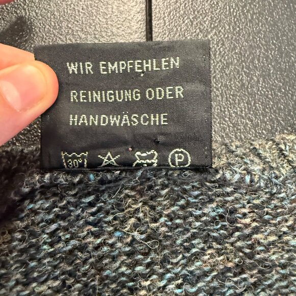 VTG Mc Gorry Mens Wool Blend Sweater Sz M Gray Speckled Knit Crew Neck Old Money - Picture 6 of 8